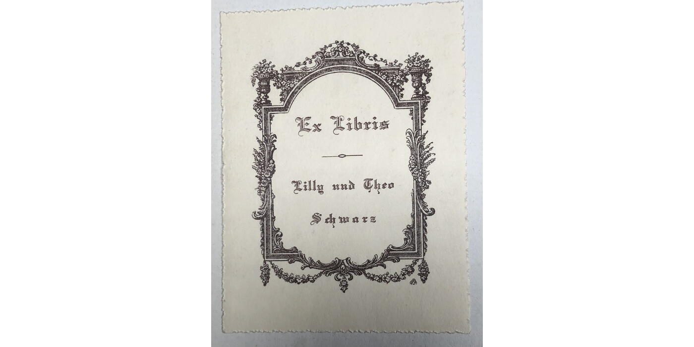 Ex Libris Lily and Theo Schwarz
