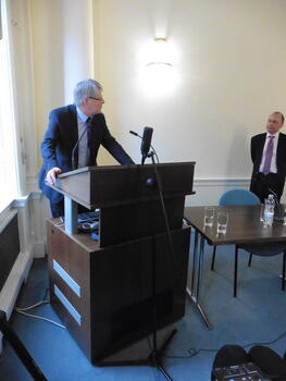 Andreas Gestrich (Director of the German Historical Institute London) welcoming all the guests