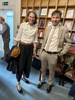 Prof Godela Weiss-Sussex and LBI Director Dr Joseph Cronin